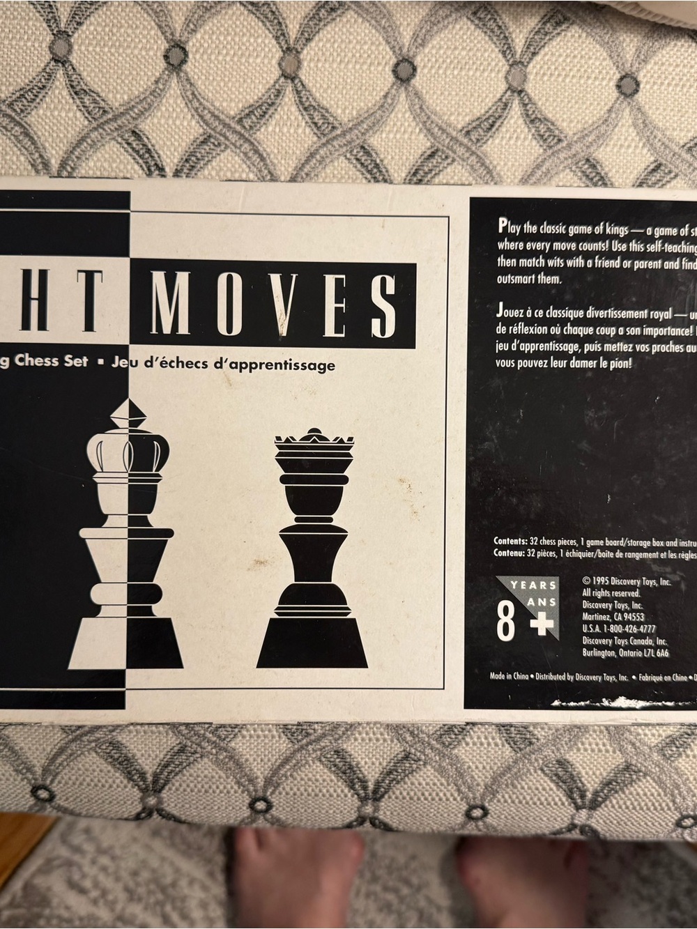 Chess Set - Black and White Learning Chess
